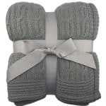 Custom Cable Knit Blanket - 3