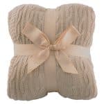 Custom Cable Knit Blanket - 6