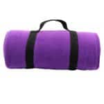 Custom Fleece Blanket w/Nylon Strap - 1